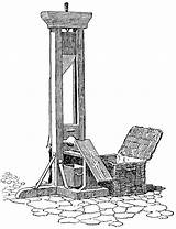 Guillotine  ClipArt ETC sketch template