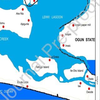 The Map of Lekki Lagoon, Lagos, Nigeria | Download Scientific Diagram