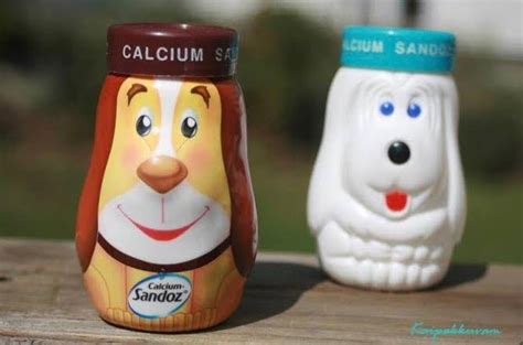 Calcium Sandoz anyone? i remember buying them for the container and not for what was inside lol ...