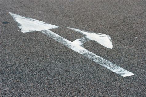 Road Markings Arrows Stock Photo - Download Image Now - iStock