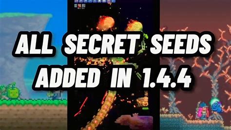 All of the NEW secret seeds (Terraria 1.4.4) - YouTube