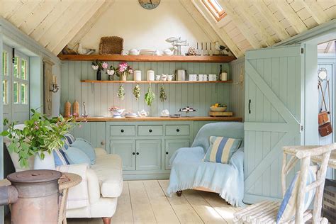 Lakeside summerhouse | Shed interior, She shed interior, Shed interiors