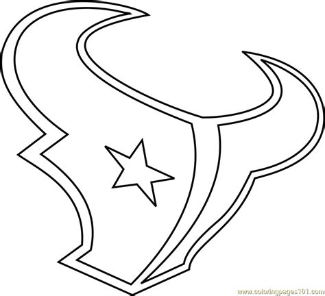 Houston Texans Logo Coloring Page - Free NFL Coloring Pages ...