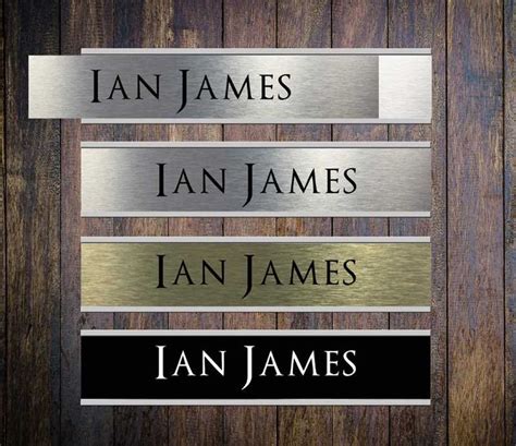 Door Nameplate Holders With Personalised Name Plate Insert Door Sign ...