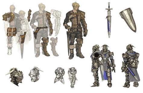 Armor Design Concept Art - The Last Story Art Gallery