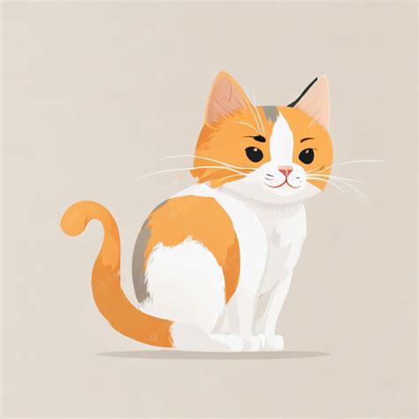 Premium AI Image | Animation style vector illustration of a Cat flat ...