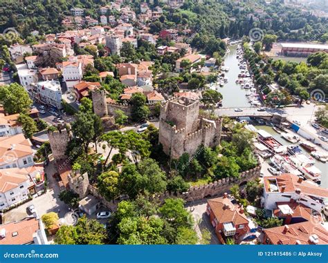 Aerial View of Anatolian Fortress in Istanbul Turkey / Anadolu Hisari Editorial Photo - Image of ...