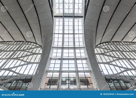 Beijing Daxing International Airport Terminal Editorial Stock Photo - Image of skylight, arrival ...