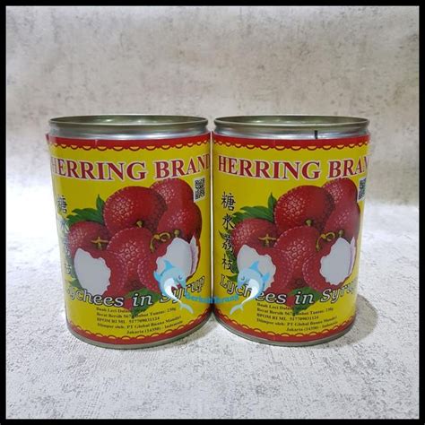 Jual Lychee Kaleng Herring Brand / Lychees In Syrup / Buah Leci Kaleng | Shopee Indonesia