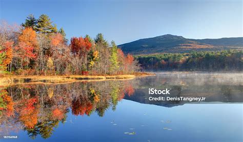 Mount Monadnock During The Fall Foliage Season Stock Photo - Download ...