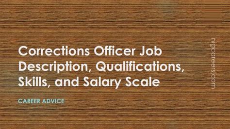 Corrections Officer Job Description, Skills, and Salary