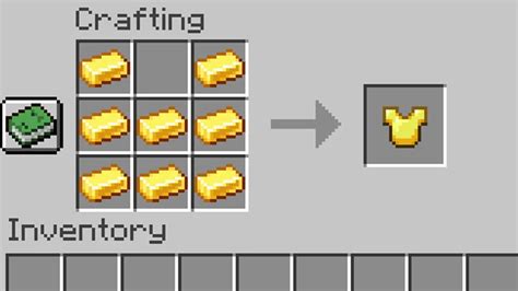 How to make Gold Chestplate in Minecraft - Pillar Of Gaming