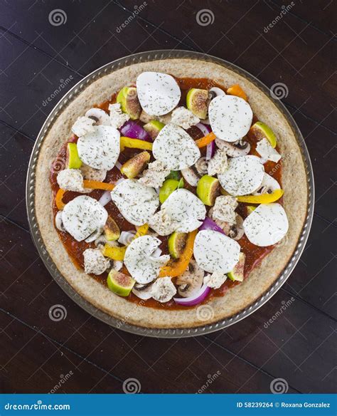 Fresh Veggie Pizza Toppings Stock Photo - Image of healthy, goat: 58239264