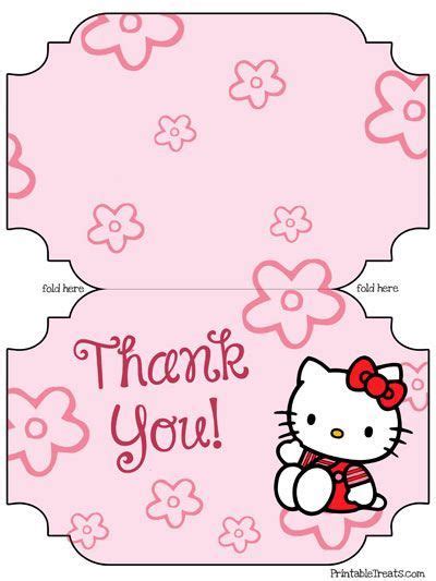 Free Printable Hello Kitty Thank You Cards from PrintableTreats ...