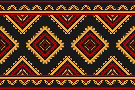 Carpet tribal pattern art. Geometric ethnic seamless pattern traditional. Aztec ethnic ornament ...