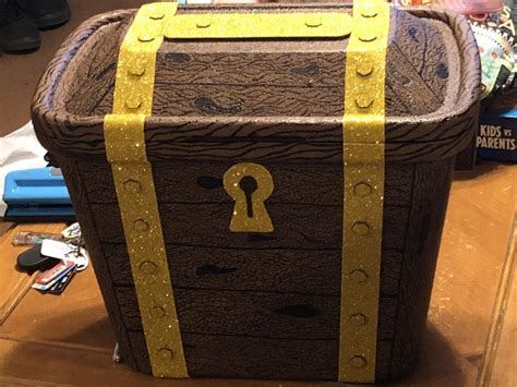 Treasure Chest made out of styrofoam cooler | Pirate theme party ...