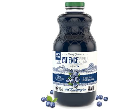 Pure Unsweetened Organic Wild Blueberry Juice | Patience Fruit & Co