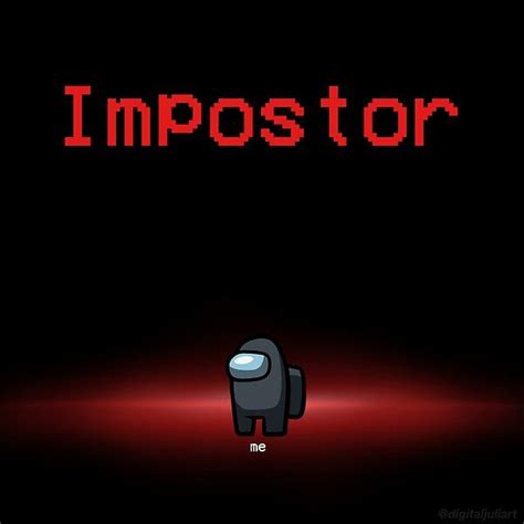 Among Us - Black Impostor by DigitalJuliArt | Redbubble | Sketch videos ...