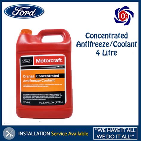 Ford Motorcraft Orange Concentrated Antifreeze Coolant (4 Litre)