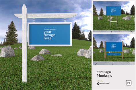 Yard Sign - Mockup vol.01 | Mockups ~ Creative Market