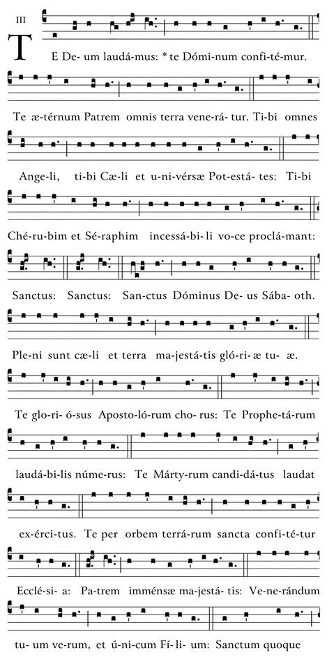 Te Deum laudamus (Simple Tone) | Gregorian Chant Hymns