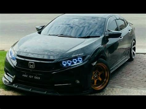 Honda Civic X Black Modified | 10th Generation - YouTube