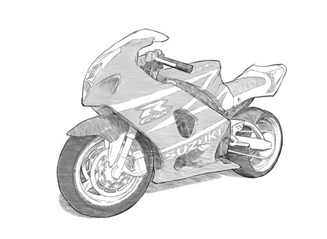 Motorbike Drawing Techniques :: Behance