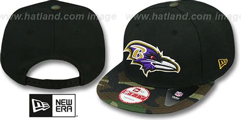 Baltimore Ravens NFL CAMO-BRIM SNAPBACK Hat by New Era