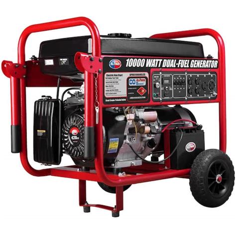 All Power 8,000-Watt Electric Start Propane and Gasoline Dual Fuel ...