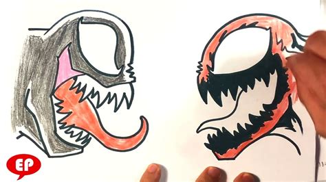 Spiderman Vs Venom Vs Carnage Drawing