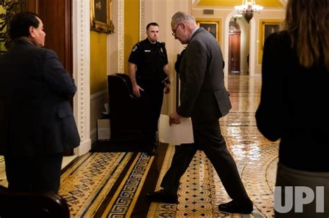 Photo: U.S. Senate Majority Leader Chuck Schumer, D-N.Y., during a ...