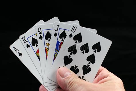 Royal Flush in Spades. stock photo. Image of gamble, hold - 688990