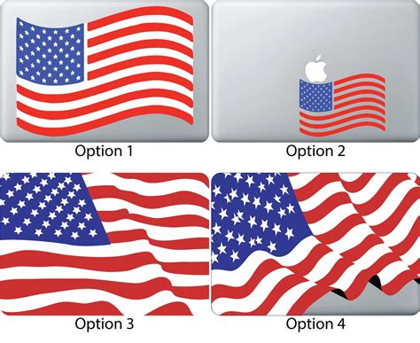 American Flag Laptop Design Vinyl Decal Sticker USA Skin Wrap Custom ...