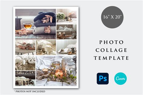 16x20 Photo Collage Template Graphic by KaramelaDesign · Creative Fabrica