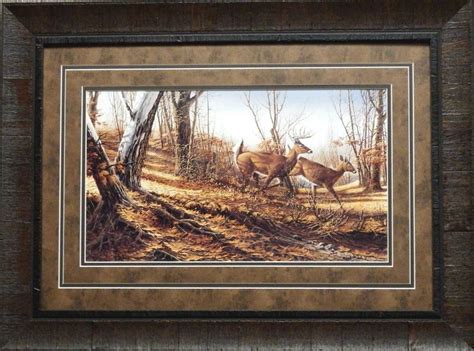 Terry Redlin Autumn Run Deer Print-Framed | WildlifePrints.com