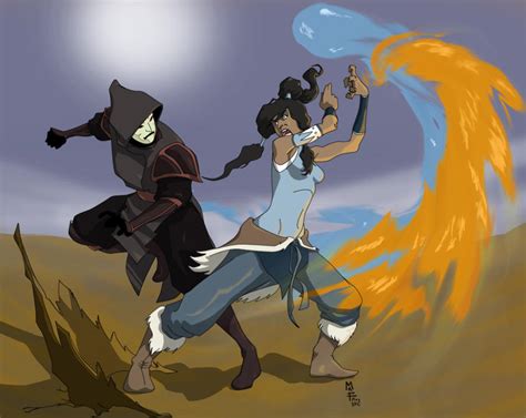 Korra Vs Amon by MatthewMcIntosh on DeviantArt