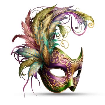 Colorful Feathers Mardi Gras Barazil Carnival Mask Concept, Carnival ...