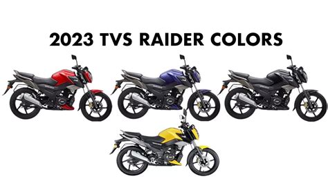 2023 TVS Raider Colors: Red, Blue, Black, Yellow - GaadiKey