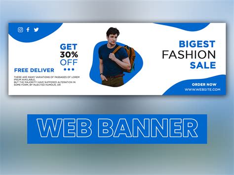 web banner | website banner design | banner design by Amir manzoor on ...