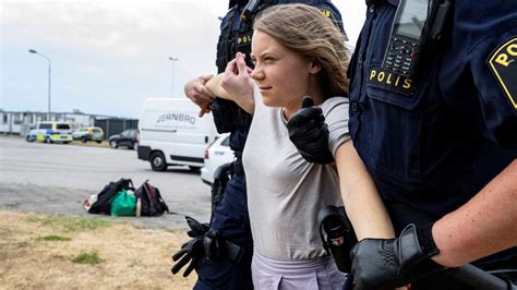 Greta Thunberg charged with disobeying police orders during a protest in Sweden | CNN