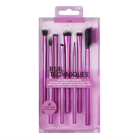 Real Techniques Everyday Eye Essentials Makeup Brush Set, 8pc - Walmart ...