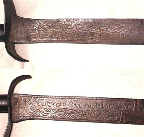 Ethnographic Arms & Armour - Old Spanish Colonial Sword with Inscription