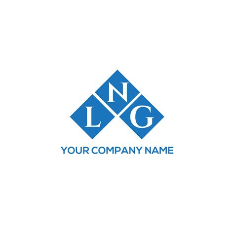 LNG letter logo design on WHITE background. LNG creative initials ...