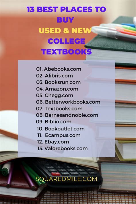 13 Best Places To Buy New & Used College Books | College textbook, Used college textbooks, Used ...