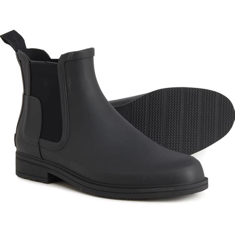 HUNTER Original Refined Chelsea Rain Boots (For Men) - Save 40%