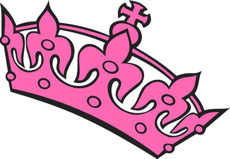 Pink Tilted Tiara Clip Art at Clker.com - vector clip art online ...