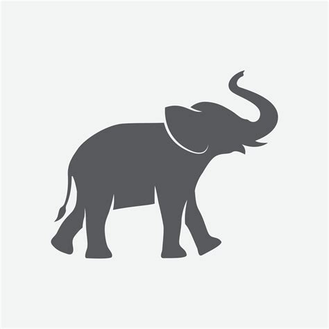 Elephant logo icon. Simple elephant design symbol. Elephant logo sign vector illustration design ...