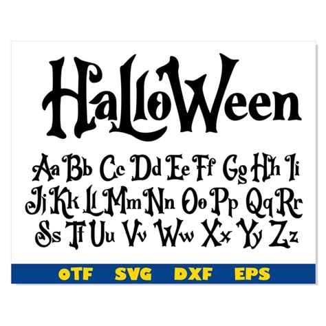 Halloween Font otf, Halloween font svg, Halloween letters Cr - Inspire Uplift