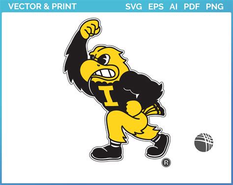 Iowa Hawkeyes - Mascot Logo (2002) - College Sports Vector SVG Logo in ...