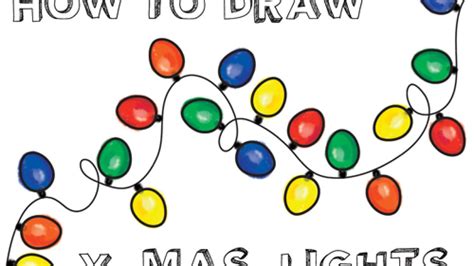 How To Draw Christmas Lights